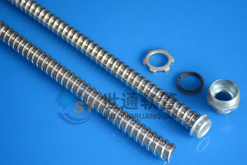 不锈钢穿线软管,双扣型金属软管,电线电路护线管,304不锈钢波纹管 